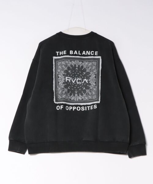RVCA(ルーカ)の「RVCA メンズ BANDANA BALANCE CRAST CR トレーナー 【2026年秋冬モデル】(スウェット・メンズ・ホワイト/ブラック/カーキ/ブラック系その他2・MEDIUM/X-LARGE/SMALL/LARGE)」の5枚目の写真