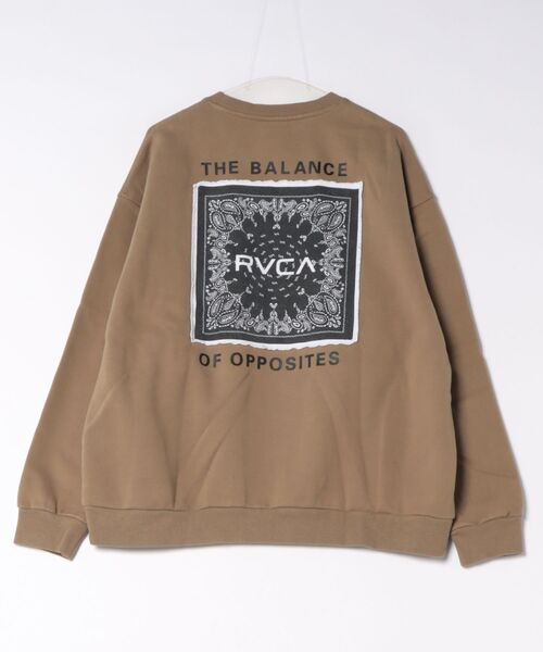 RVCA(ルーカ)の「RVCA メンズ BANDANA BALANCE CRAST CR トレーナー 【2026年秋冬モデル】(スウェット・メンズ・ホワイト/ブラック/カーキ/ブラック系その他2・MEDIUM/X-LARGE/SMALL/LARGE)」の6枚目の写真