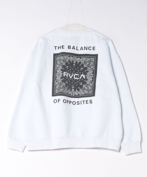 RVCA(ルーカ)の「RVCA メンズ BANDANA BALANCE CRAST CR トレーナー 【2026年秋冬モデル】(スウェット・メンズ・ホワイト/ブラック/カーキ/ブラック系その他2・MEDIUM/X-LARGE/SMALL/LARGE)」の7枚目の写真