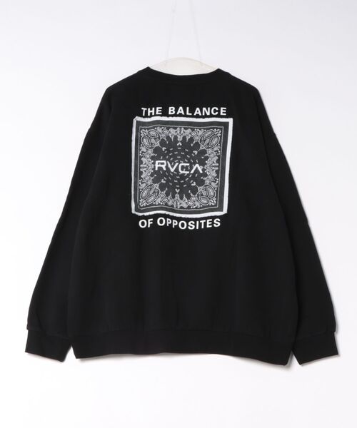 RVCA(ルーカ)の「RVCA メンズ BANDANA BALANCE CRAST CR トレーナー 【2026年秋冬モデル】(スウェット・メンズ・ホワイト/ブラック/カーキ/ブラック系その他2・MEDIUM/X-LARGE/SMALL/LARGE)」の8枚目の写真