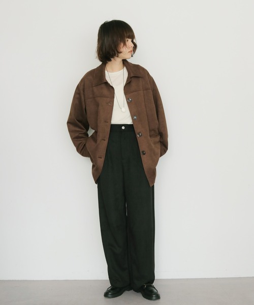 cheriella(シェリエラ)の「【cheriella】スエードテーラードジャケット SUEDE TAILORED JACKET(テーラードジャケット・レディース・ブラック/ブラウン・FREE)」の11枚目の写真