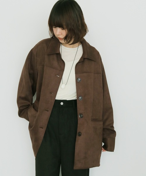 cheriella(シェリエラ)の「【cheriella】スエードテーラードジャケット SUEDE TAILORED JACKET(テーラードジャケット・レディース・ブラック/ブラウン・FREE)」の9枚目の写真
