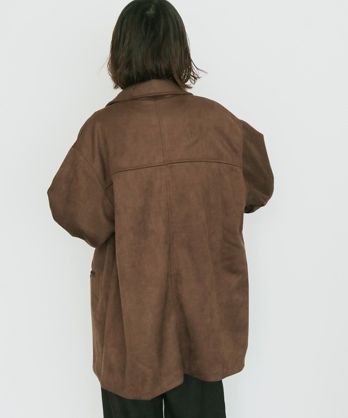 cheriella(シェリエラ)の「【cheriella】スエードテーラードジャケット SUEDE TAILORED JACKET(テーラードジャケット・レディース・ブラック/ブラウン・FREE)」の3枚目の写真