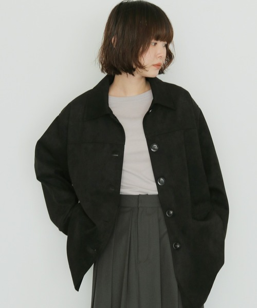 cheriella(シェリエラ)の「【cheriella】スエードテーラードジャケット SUEDE TAILORED JACKET(テーラードジャケット・レディース・ブラック/ブラウン・FREE)」の12枚目の写真