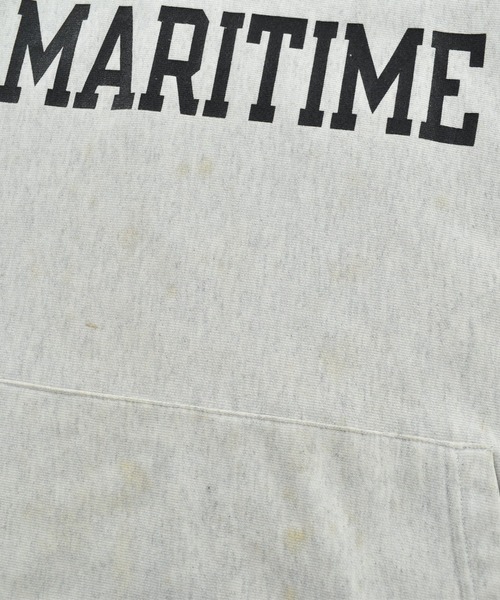 Champion(チャンピオン)の「【USED】Y2K Champion "MARITIME" リバースウィーブ フーディー(パーカー・メンズ・グレー・XX-LARGE)」の6枚目の写真