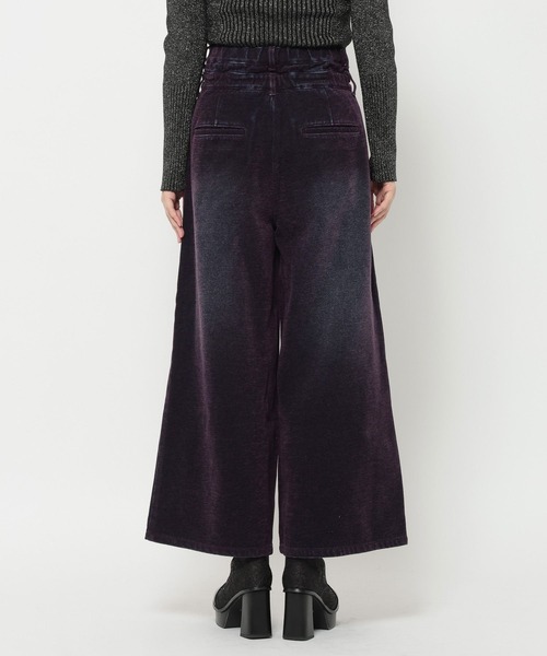HARE(ハレ)の「【Lサイズ展開あり】ダブルウエストフロッキーデニムパンツ(HARE)(デニムパンツ・レディース・ブラック/パープル/ボルドー・LARGE/FREE)」の20枚目の写真