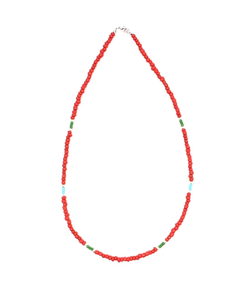 WEGO（ウィゴー）の「WEGO/ビーズネックレス（ネックレス・メンズ・ブルー/ターコイズブルー/ブラック/レッド/ホワイト・FREE）」の5枚目の写真