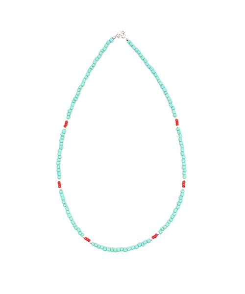 WEGO（ウィゴー）の「WEGO/ビーズネックレス（ネックレス・メンズ・ブルー/ターコイズブルー/ブラック/レッド/ホワイト・FREE）」の3枚目の写真