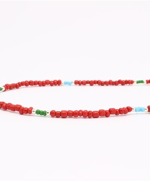 WEGO（ウィゴー）の「WEGO/ビーズネックレス（ネックレス・メンズ・ブルー/ターコイズブルー/ブラック/レッド/ホワイト・FREE）」の8枚目の写真