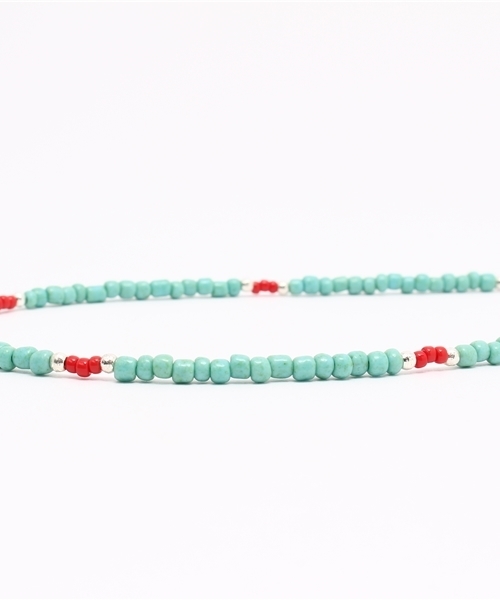 WEGO（ウィゴー）の「WEGO/ビーズネックレス（ネックレス・メンズ・ブルー/ターコイズブルー/ブラック/レッド/ホワイト・FREE）」の9枚目の写真
