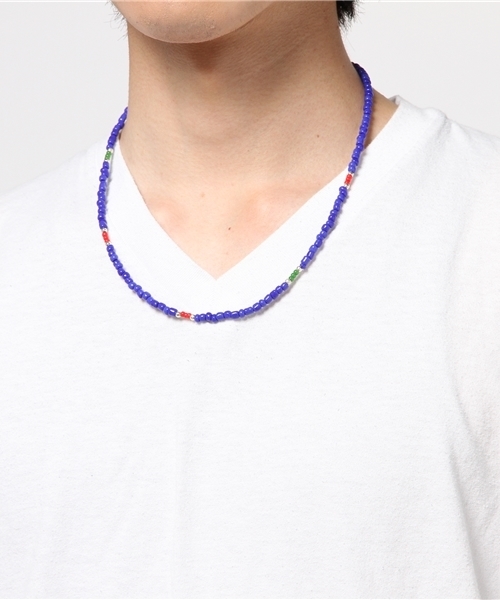 WEGO（ウィゴー）の「WEGO/ビーズネックレス（ネックレス・メンズ・ブルー/ターコイズブルー/ブラック/レッド/ホワイト・FREE）」の12枚目の写真
