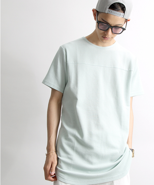 WEGO（ウィゴー）の「WEGO/ワッフルラウンドカットソー（Tシャツ/カットソー・メンズ・ホワイト/ブルー系その他/杢グレー/ブラック系その他5・SMALL/MEDIUM/LARGE）」の4枚目の写真