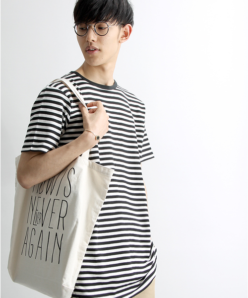 WEGO（ウィゴー）の「WEGO/ワッフルラウンドカットソー（Tシャツ/カットソー・メンズ・ホワイト/ブルー系その他/杢グレー/ブラック系その他5・SMALL/MEDIUM/LARGE）」の2枚目の写真