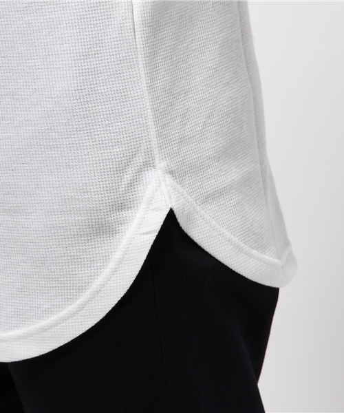 WEGO（ウィゴー）の「WEGO/ワッフルラウンドカットソー（Tシャツ/カットソー・メンズ・ホワイト/ブルー系その他/杢グレー/ブラック系その他5・SMALL/MEDIUM/LARGE）」の9枚目の写真