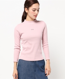 X-girl | RIB BOTTLE NECK L/S TOPS(Tシャツ/カットソー)