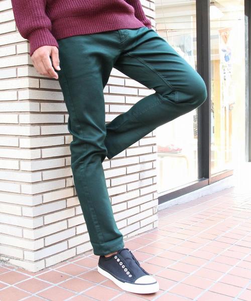 coen(コーエン)の「【スマイルプライス】イージースリムスキニーパンツ2(coen EASY SLIM)(その他パンツ・メンズ・ブラック/ダークグレー/グリーン/ネイビー・X-LARGE/MEDIUM/SMALL/LARGE)」の4枚目の写真