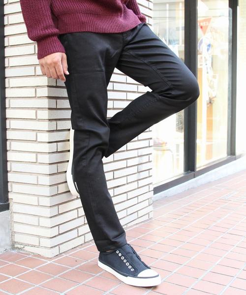 coen(コーエン)の「【スマイルプライス】イージースリムスキニーパンツ2(coen EASY SLIM)(その他パンツ・メンズ・ブラック/ダークグレー/グリーン/ネイビー・X-LARGE/MEDIUM/SMALL/LARGE)」の2枚目の写真