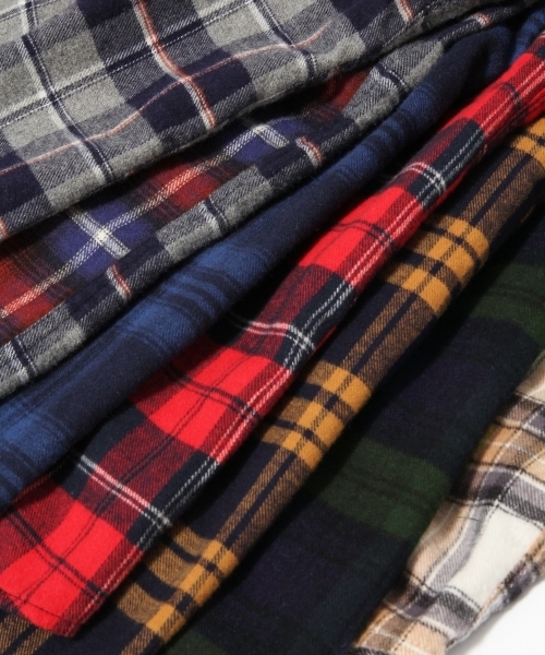 RAGEBLUE（レイジブルー）の「起毛チェックシャツ/733811（シャツ/ブラウス・メンズ・グレー系その他/ブルー/キャメル/レッド系その他/グリーン/ベージュ/レッド・LARGE/MEDIUM/X-LARGE/SMALL）」の9枚目の写真