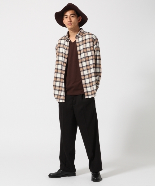 RAGEBLUE（レイジブルー）の「起毛チェックシャツ/733811（シャツ/ブラウス・メンズ・グレー系その他/ブルー/キャメル/レッド系その他/グリーン/ベージュ/レッド・LARGE/MEDIUM/X-LARGE/SMALL）」の13枚目の写真