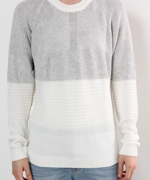 GLOBAL WORK（グローバルワーク）の「７ゲージストラクチャーＭＩＸプルオーバー/727623（ニット/セーター・メンズ・ブラック/ホワイト/グレー/ベージュ/ネイビー・X-LARGE/LARGE/MEDIUM/SMALL）」の15枚目の写真