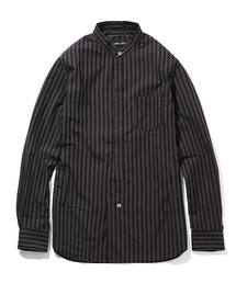 NUMBER (N)INE | BAND COLLAR FLY FRONT SHIRTS_STRIPE(シャツ/ブラウス)