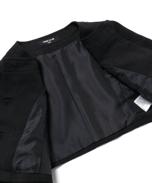 COMME CA ISM(コムサイズム)の「ノーカラージャケット(100cm-130cm)(ノーカラージャケット・キッズ・ブラック/ホワイト・110cm/120cm/130cm/100cm)」の6枚目の写真