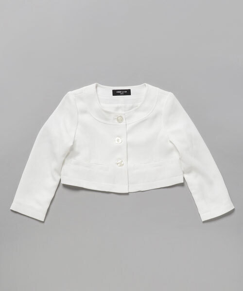 COMME CA ISM(コムサイズム)の「ノーカラージャケット(100cm-130cm)(ノーカラージャケット・キッズ・ブラック/ホワイト・110cm/120cm/130cm/100cm)」の12枚目の写真