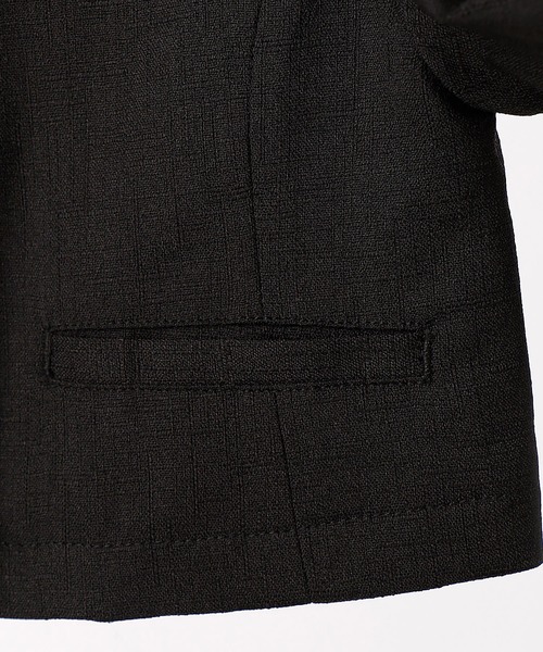 COMME CA ISM(コムサイズム)の「ノーカラージャケット(100cm-130cm)(ノーカラージャケット・キッズ・ブラック/ホワイト・110cm/120cm/130cm/100cm)」の9枚目の写真