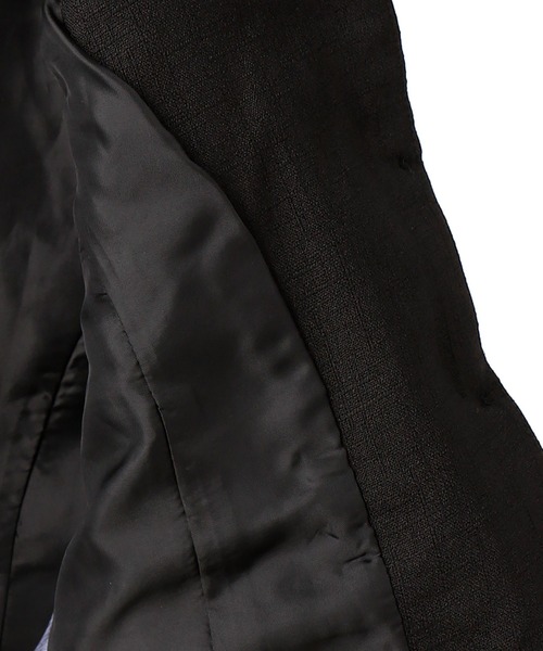 COMME CA ISM(コムサイズム)の「ノーカラージャケット(100cm-130cm)(ノーカラージャケット・キッズ・ブラック/ホワイト・110cm/120cm/130cm/100cm)」の7枚目の写真