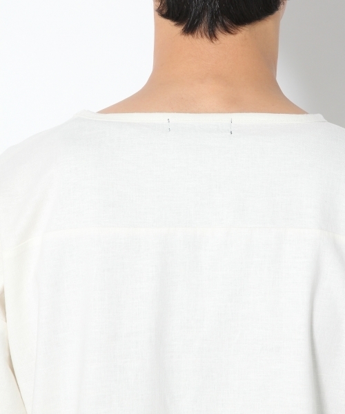 RAGEBLUE(レイジブルー)の「リネン混ストレッチプルオーバーシャツ/757934(シャツ/ブラウス・メンズ・ネイビー/グリーン/ピンク/ホワイト・MEDIUM/LARGE/SMALL)」の12枚目の写真