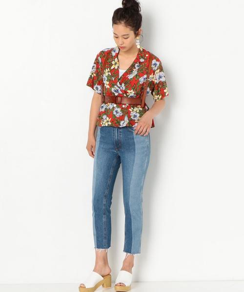 Another Edition（アナザーエディション）の「デニムパッチパンツ ◆（デニムパンツ・レディース・ブラック/コバルトブルー・SMALL/MEDIUM）」の19枚目の写真