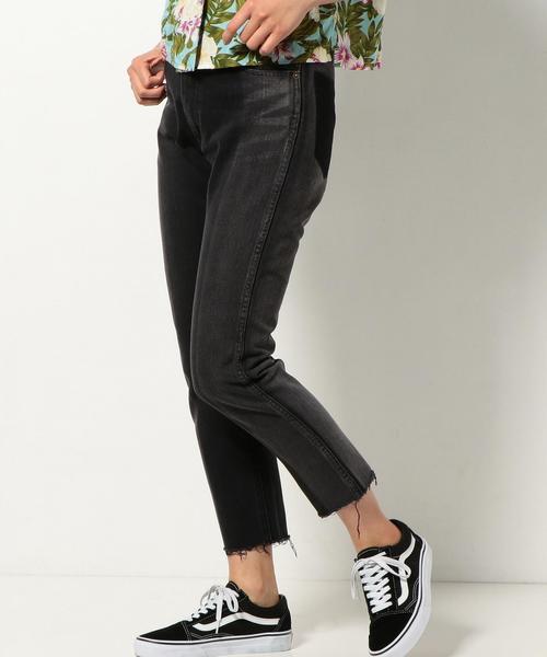 Another Edition（アナザーエディション）の「デニムパッチパンツ ◆（デニムパンツ・レディース・ブラック/コバルトブルー・SMALL/MEDIUM）」の4枚目の写真