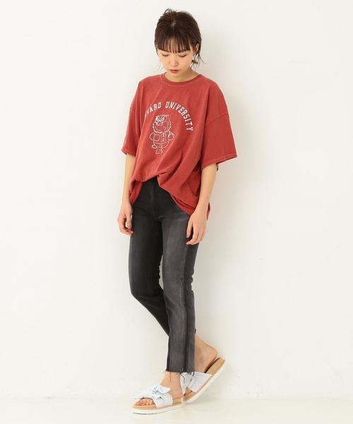 Another Edition（アナザーエディション）の「デニムパッチパンツ ◆（デニムパンツ・レディース・ブラック/コバルトブルー・SMALL/MEDIUM）」の3枚目の写真