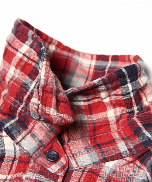 SHIPS for women（シップスフォーウィメン）の「CHECK SHIRT（シャツ/ブラウス・レディース・ベージュ/レッド/イエロー/ネイビー・ONE SIZE）」の11枚目の写真