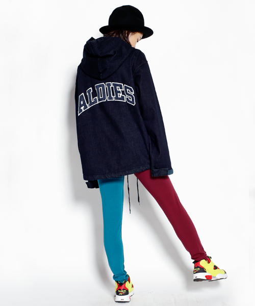 ALDIES（アールディーズ）の「Outcast Parka / アウトキャストパーカー（デニムジャケット・メンズ・ブラック/ブルー/ネイビー・MEDIUM/SMALL/LARGE）」の2枚目の写真