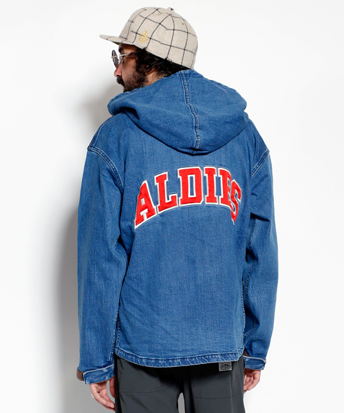 ALDIES（アールディーズ）の「Outcast Parka / アウトキャストパーカー（デニムジャケット・メンズ・ブラック/ブルー/ネイビー・MEDIUM/SMALL/LARGE）」の3枚目の写真