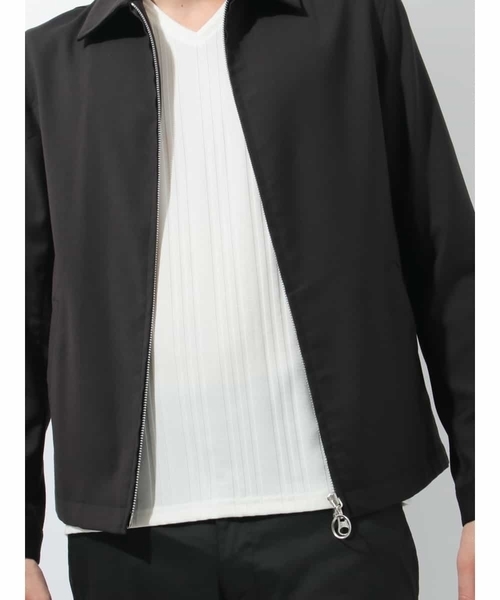 MK MICHEL KLEIN HOMME （エムケーミッシェルクランオム）の「ジップブルゾン（ブルゾン・メンズ・ブラック/パープル・X-LARGE/MEDIUM/LARGE）」の7枚目の写真