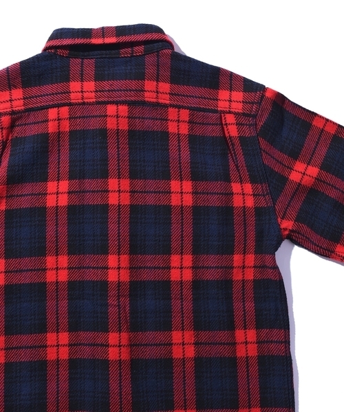 SHIPS JET BLUE（シップスジェットブルー）の「SHIPS JET BLUE: 【FIVE BROTHER】ヘビーネルシャツ◇（シャツ/ブラウス・メンズ・グリーン/オリーブ/ブルー/レッド・MEDIUM/X-LARGE/SMALL/LARGE）」の16枚目の写真