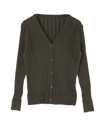 UR'S | Vﾈｯｸﾘﾌﾞﾆｯﾄｶｰﾃﾞｨｶﾞﾝ(カーディガン/ボレロ)