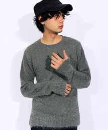 ８(eight) | フェザーヤーン ニットセーター ボーダー(ニット/セーター)