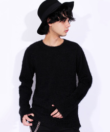 ８(eight) | フェザーヤーン ニットセーター ボーダー(ニット/セーター)