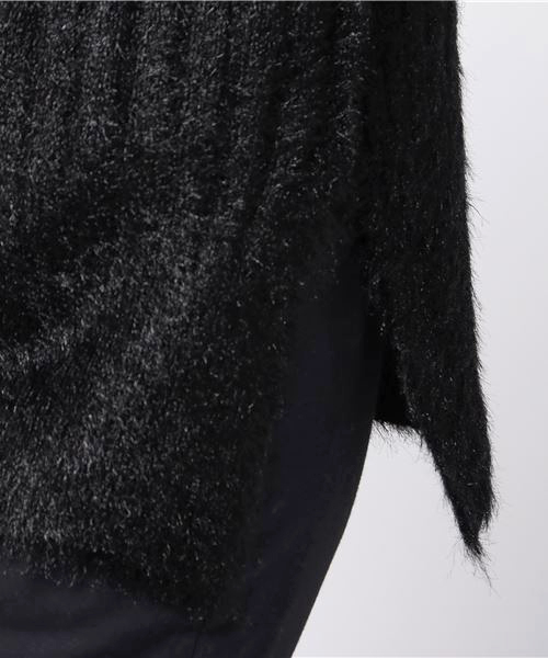 PUNYUS（プニュズ）の「タートルネックシャギーニット（ニット/セーター・レディース・ブラック/ネイビー/ブラウン/レッド・1/2/3/4）」の21枚目の写真