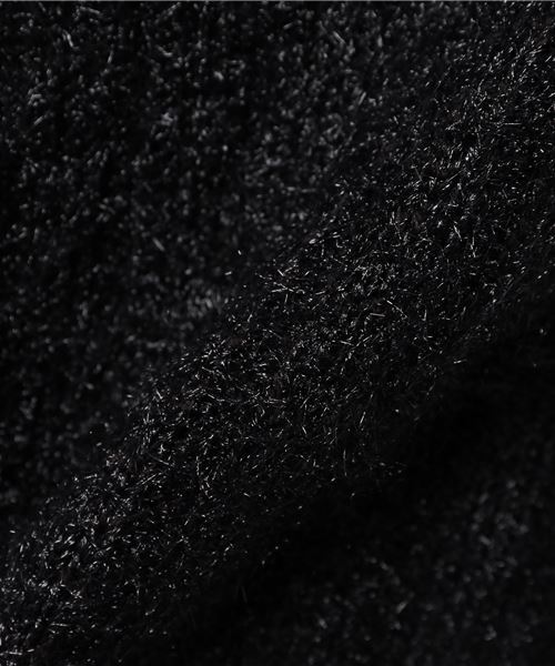 PUNYUS（プニュズ）の「タートルネックシャギーニット（ニット/セーター・レディース・ブラック/ネイビー/ブラウン/レッド・1/2/3/4）」の22枚目の写真