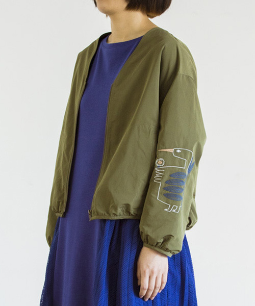 Ne-net（ネネット）の「S (S)とりはなブルゾン（ブルゾン・レディース・オレンジ/カーキ/ネイビー・03/02）」の14枚目の写真