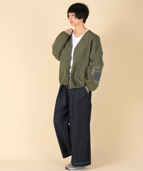 Ne-net（ネネット）の「S (S)とりはなブルゾン（ブルゾン・レディース・オレンジ/カーキ/ネイビー・03/02）」の15枚目の写真