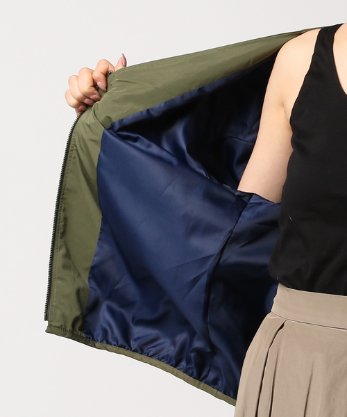 Ne-net（ネネット）の「S (S)とりはなブルゾン（ブルゾン・レディース・オレンジ/カーキ/ネイビー・03/02）」の8枚目の写真