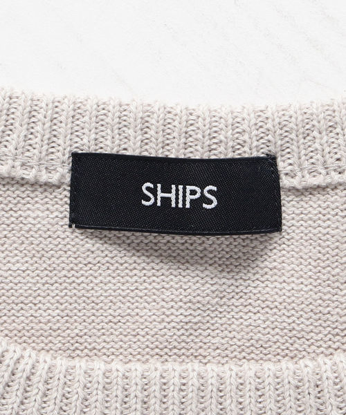 SHIPS（シップス）の「SC: MADE IN JAPAN 8ゲージ クルーネック ニットベスト（ベスト・メンズ・ライトグレー/ネイビー/グリーン/イエロー系その他2・LARGE/MEDIUM/SMALL）」の11枚目の写真