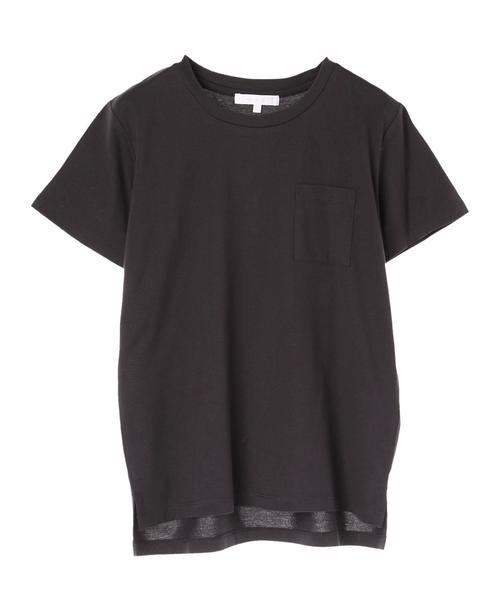 AMERICAN HOLIC(アメリカンホリック)の「・60新彊綿天竺 裾ラウンドポケットTEE★(Tシャツ/カットソー・レディース・オフホワイト/杢グレー/チャコールグレー/ブルーグリーン・L/M)」の13枚目の写真
