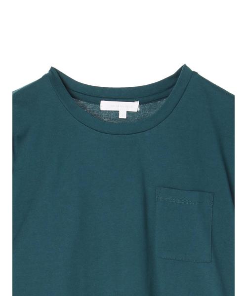 AMERICAN HOLIC(アメリカンホリック)の「・60新彊綿天竺 裾ラウンドポケットTEE★(Tシャツ/カットソー・レディース・オフホワイト/杢グレー/チャコールグレー/ブルーグリーン・L/M)」の7枚目の写真