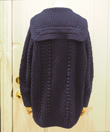 Verybrain ニット　ネイビー Verybrain（ベリーブレイン）の「セーラーカラーロングP/O（ニット